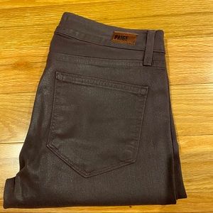 Paige Denim Coated Skinny Jeans NWT Sz 27